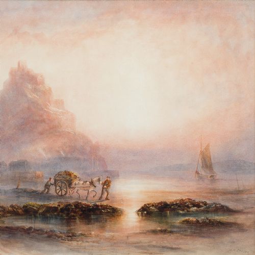 fig 2. Joseph Newington Carter, Saint Michael’s Mount - Antique Watercolour