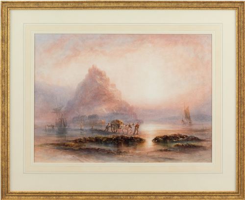 Joseph Newington Carter, Saint Michael’s Mount - Antique Watercolour