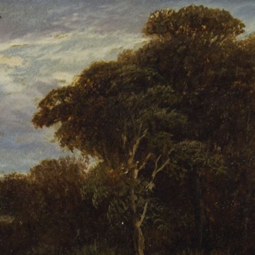 fig 2. Anthony Vandyke Copley Fielding, Landscape With Figures, Antique Oil Painting