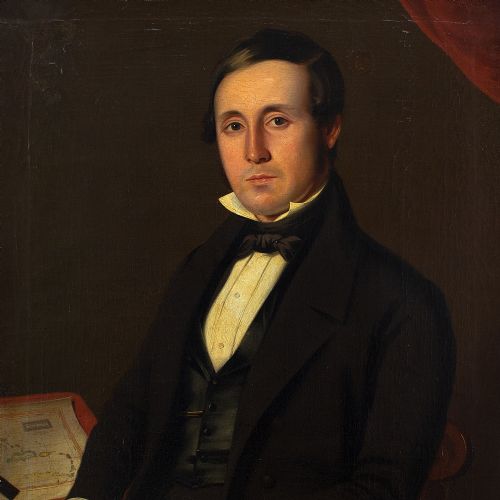 fig 2. 19th-Century British School, Portrait Of A Cartographer