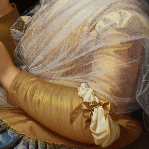 fig 2. Adriano Cecchi, The Riddles Of Love, 19th-Century Italian Oil Painting