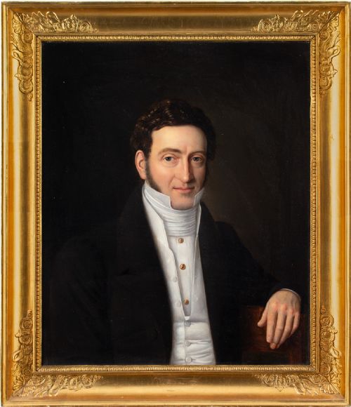 Julius Friedlænder, Portrait of a Gentleman - Antique Oil Painting