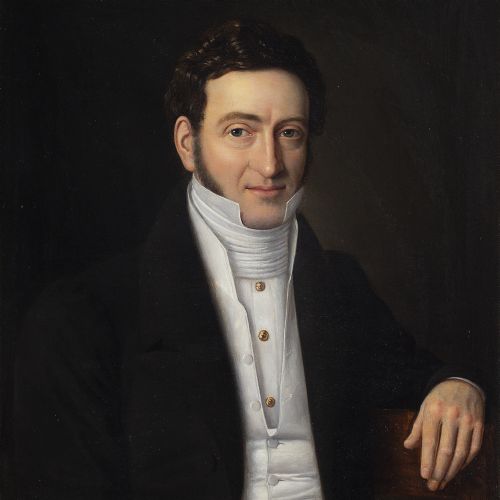 fig 3. Julius Friedlænder, Portrait Of A Gentleman - Antique Oil Painting