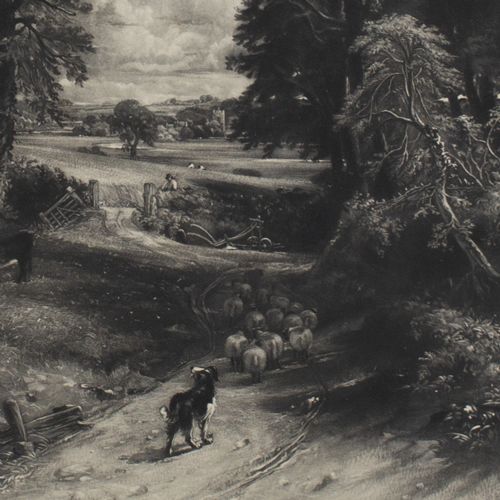 fig 1. David Lucas, After John Constable, The Cornfield - Antique Engraving
