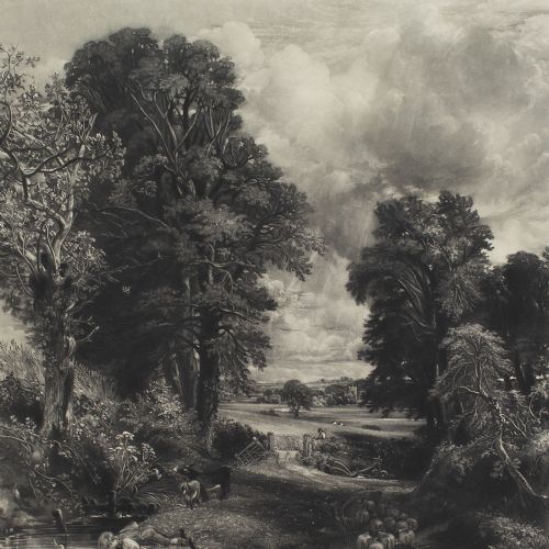fig 2. David Lucas, After John Constable, The Cornfield - Antique Engraving