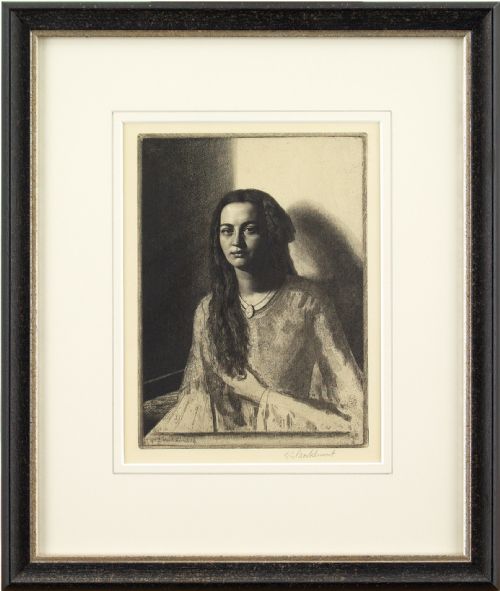 Gerald Leslie Brockhurst, Una (The Young Creole) - Antique Etching