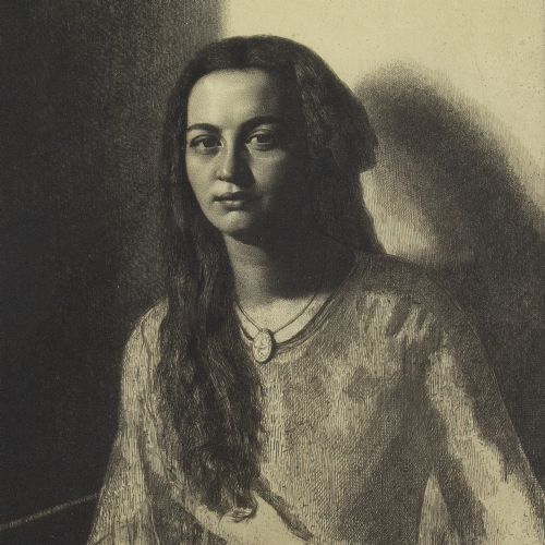 fig 2. Gerald Leslie Brockhurst, Una (The Young Creole) - Antique Etching