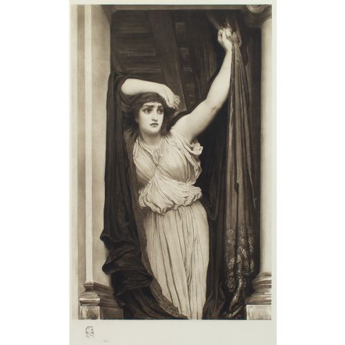fig 3. After Frederic Lord Leighton, The Last Watch Of Hero - Large Antique Photogravure
