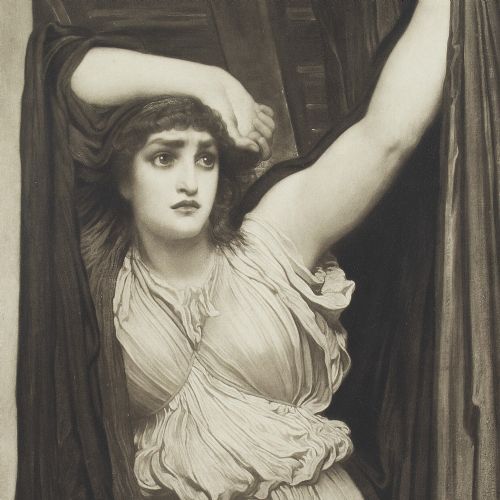 fig 1. After Frederic Lord Leighton, The Last Watch Of Hero - Large Antique Photogravure
