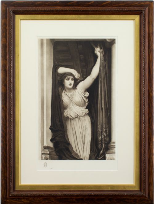 After Frederic Lord Leighton, the last Watch of Hero - Large Antique Photogravure