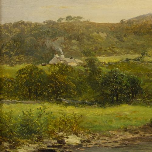 fig 2. David Bates, Moel Siabod, Capel Curig, Antique Oil Painting, Wales