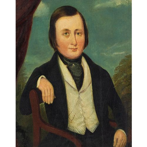 fig 1. Richard Wilkinson, British School Pair of Companion Portraits - Antique Oil Paintings