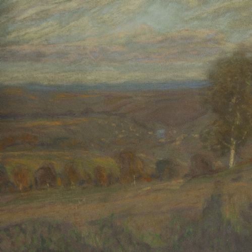fig 2. Erwin Starker, Burgholzhof To Neckarrems - Antique Pastel