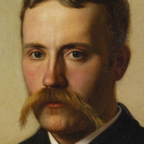fig 1. Christian Eckardt, Portrait Of Johan Jacob Elmqvist - Antique Oil Painting