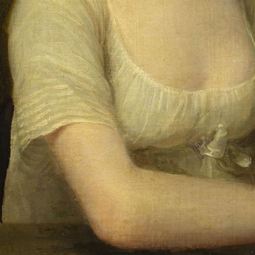 fig 2. William Beechey (Circle), Portrait Of A Lady - Antique Oil Painting 