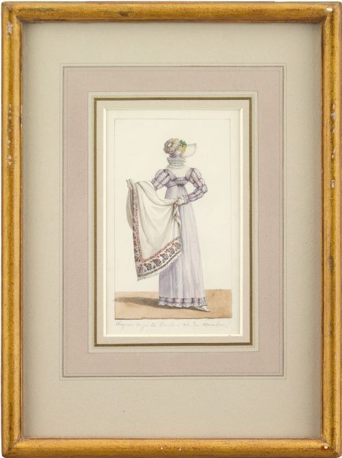 Two Early 19th-century French School Fashion Drawings
