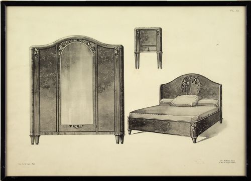 Paul & Vigier, Examples of French Room Decoration - Set of 4 Heliogravures on Paper