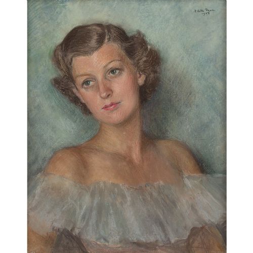 fig 1. Arlette Ryan, Portrait For A Friend - Vintage Pastel