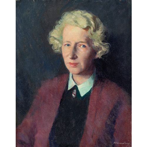 fig 1. William Dennis Dring, Mary - Vintage Oil Painting
