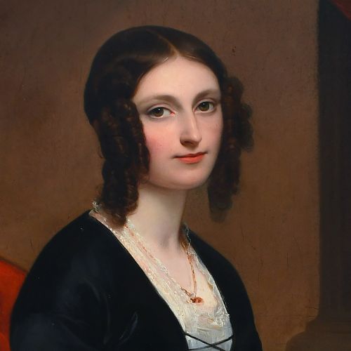 fig 2. Cavaliere Alessandro Capalti, Portrait Of Lady Jane Loftus, Marchioness Of Ely - Antique Oil Painting