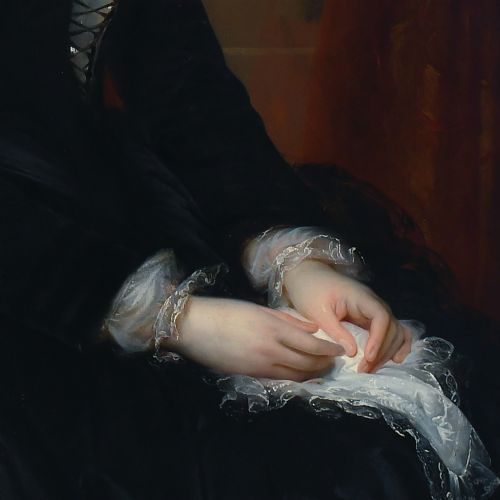 fig 4. Cavaliere Alessandro Capalti, Portrait Of Lady Jane Loftus, Marchioness Of Ely - Antique Oil Painting
