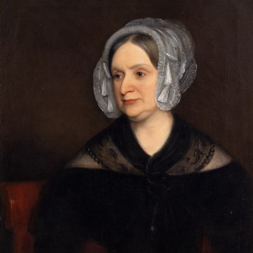 fig 2. Mid-19th-Century English School Portrait Of A Lady - Antique Oil Painting 