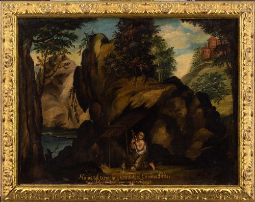 18th-century Austrian School, the Penitent Magdalene - Antique Oil Painting