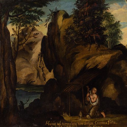 fig 4. 18th-Century Austrian School, The Penitent Magdalene - Antique Oil Painting
