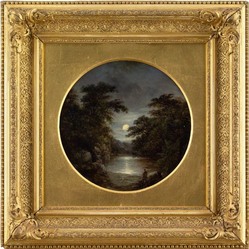Robert Burrows, Evening - Antique Oil Painting