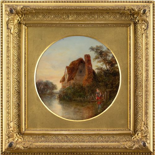 Robert Burrows, Morning - Antique Oil Painting