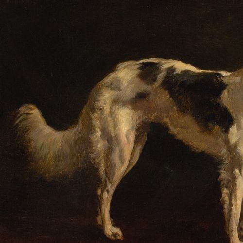 fig 5. Achim Von Arnim-Bärwalde, Borzoi - Antique Oil Painting
