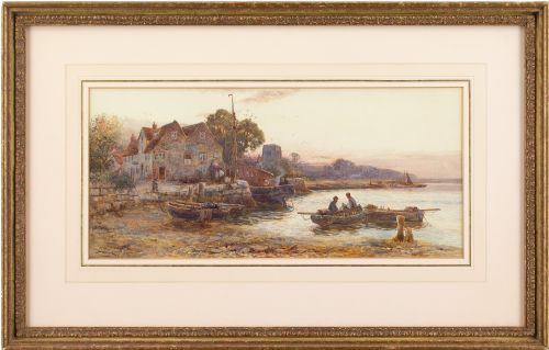 Walter Stuart Lloyd, Wooten Creek, Isle of Wight - Large Antique Watercolour