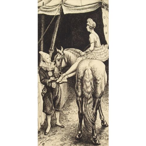 fig 1. Dame Laura Knight, The Bareback Rider - Etching