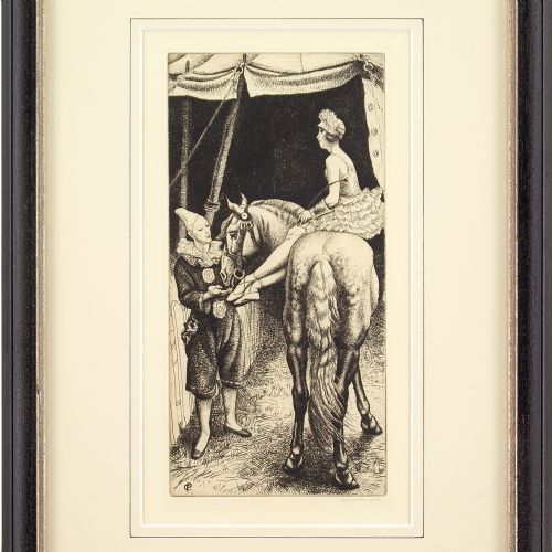 fig 2. Dame Laura Knight, The Bareback Rider - Etching