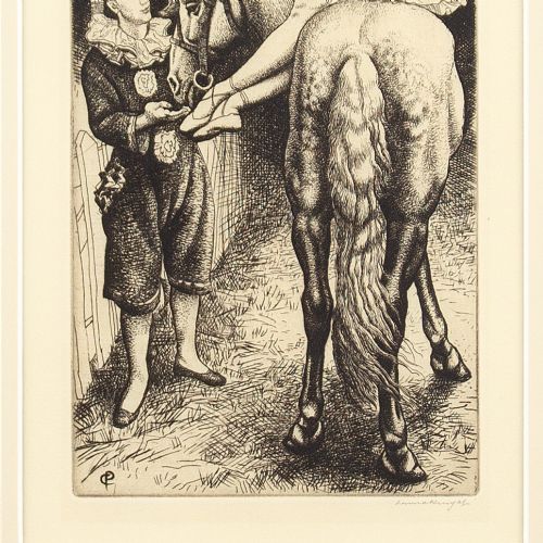 fig 3. Dame Laura Knight, The Bareback Rider - Etching