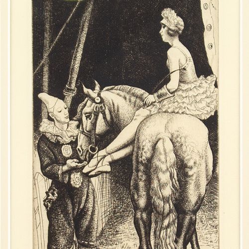 fig 5. Dame Laura Knight, The Bareback Rider - Etching