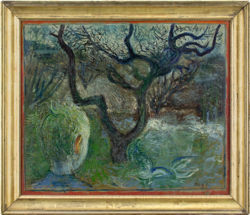 Kay Christensen, the Hunter’s House - Vintage Oil Painting