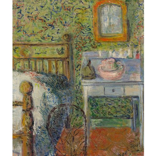 fig 1. Kay Christensen, Bormes Les Mimosas - Vintage Oil Painting