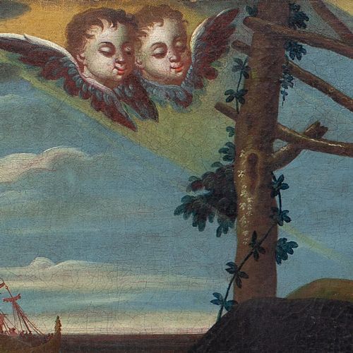 fig 5. 17th-Century, Diego De Borgraf (Circle), The Death Of St Francis Xavier - Antique Oil Painting