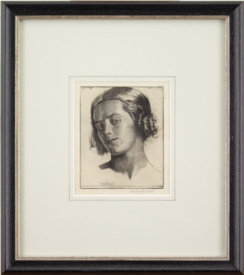 Gerald Leslie Brockhurst, Nadia - Antique Etching