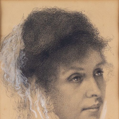fig 2. Willy Thiriar, Head Study Of A Woman - Vintage Drawing