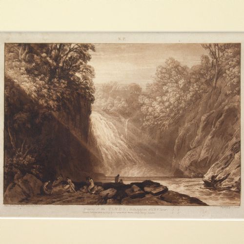 fig 1. Charles Turner & JMW Turner, Drawing Of The Clyde, Liber Studiorum - Antique Etching With Mezzotint
