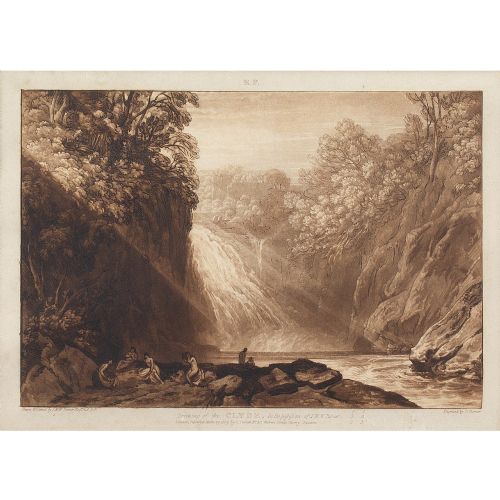 fig 2. Charles Turner & JMW Turner, Drawing Of The Clyde, Liber Studiorum - Antique Etching With Mezzotint