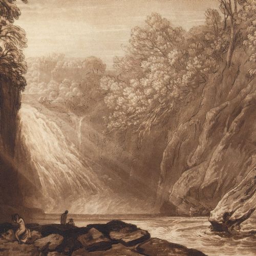 fig 3. Charles Turner & JMW Turner, Drawing Of The Clyde, Liber Studiorum - Antique Etching With Mezzotint