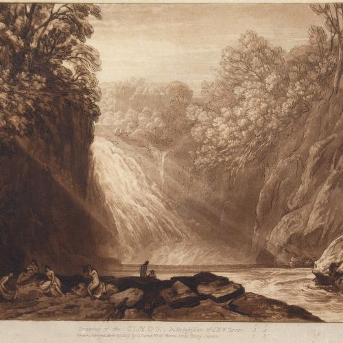 fig 4. Charles Turner & JMW Turner, Drawing Of The Clyde, Liber Studiorum - Antique Etching With Mezzotint