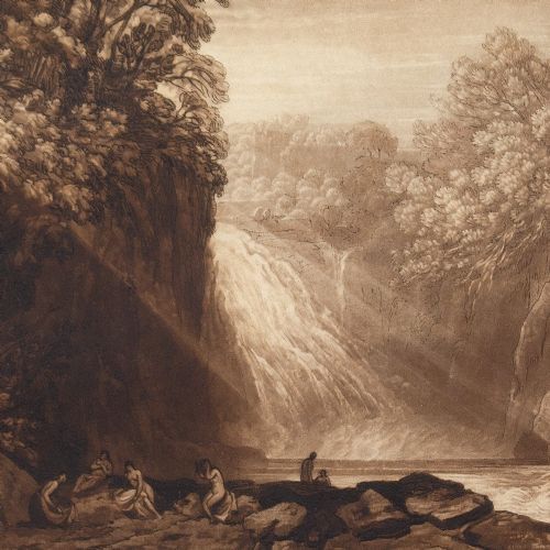 fig 5. Charles Turner & JMW Turner, Drawing Of The Clyde, Liber Studiorum - Antique Etching With Mezzotint