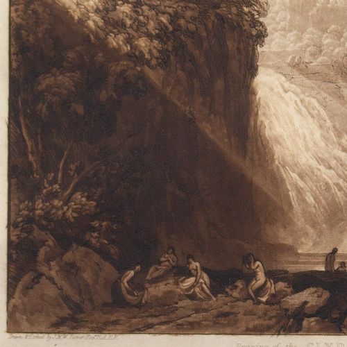 fig 6. Charles Turner & JMW Turner, Drawing Of The Clyde, Liber Studiorum - Antique Etching With Mezzotint