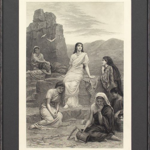 fig 2. George Sidney Hunt After Edwin Long RA, In the Wilderness - Antique Engraving 