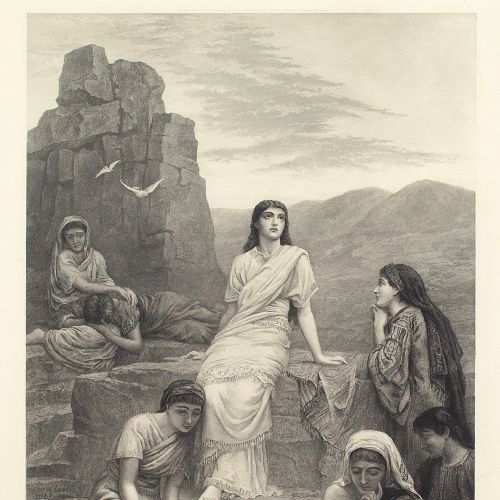 fig 4. George Sidney Hunt After Edwin Long RA, In the Wilderness - Antique Engraving 