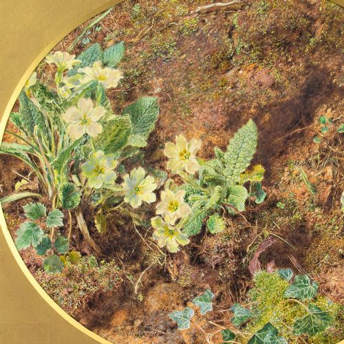 fig 2. William Henry Hunt OWS, Still Life With Primroses - Antique Watercolour